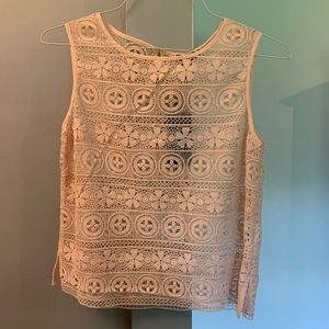 SABRA pink lace tank